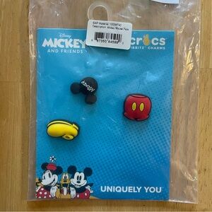 💖 5 for $25 💖 Disney Crocs Jibbitz Charms Mickey Mouse 3-Pack – New